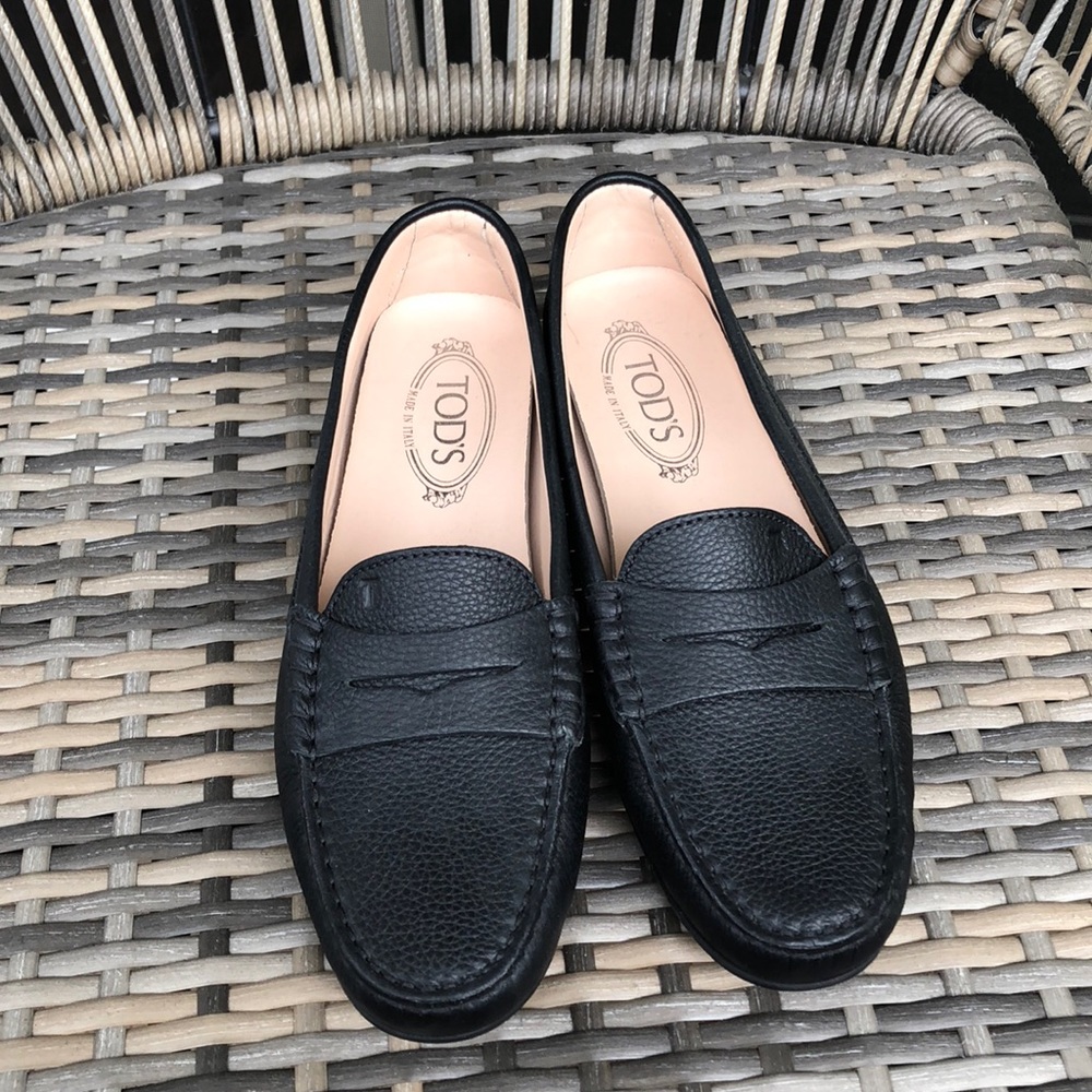 Tods Black Loafers